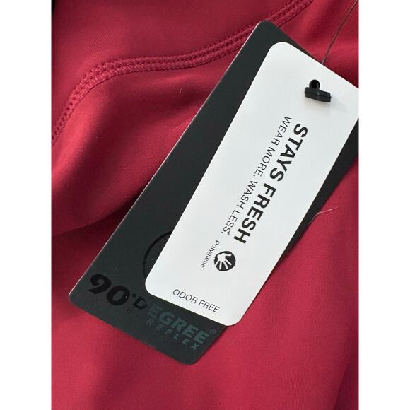 90 Degree by Reflex Interlink Squat Proof High Waist Ankle Legging Rhubarb 3X - Picture 5 of 6